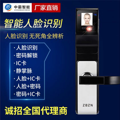 中霸智能鎖 S77人臉識別智能鎖