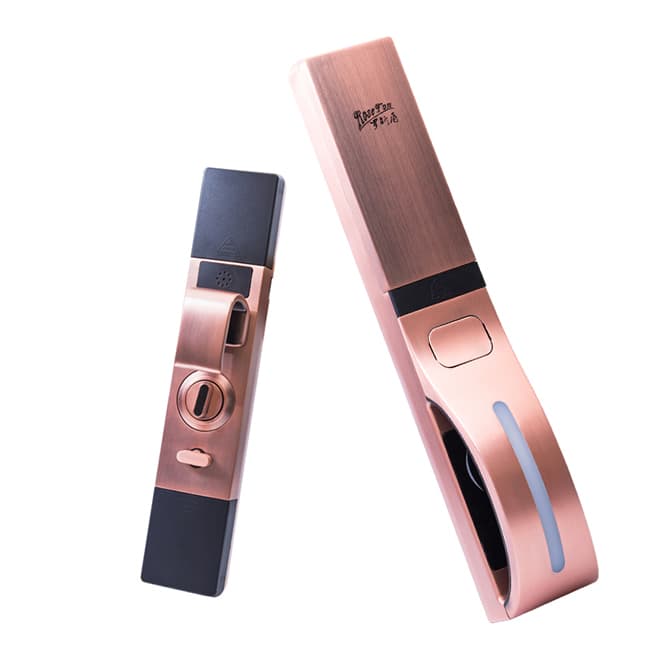 羅斯盾智鎖 自動滑蓋鋅合金電子指紋鎖