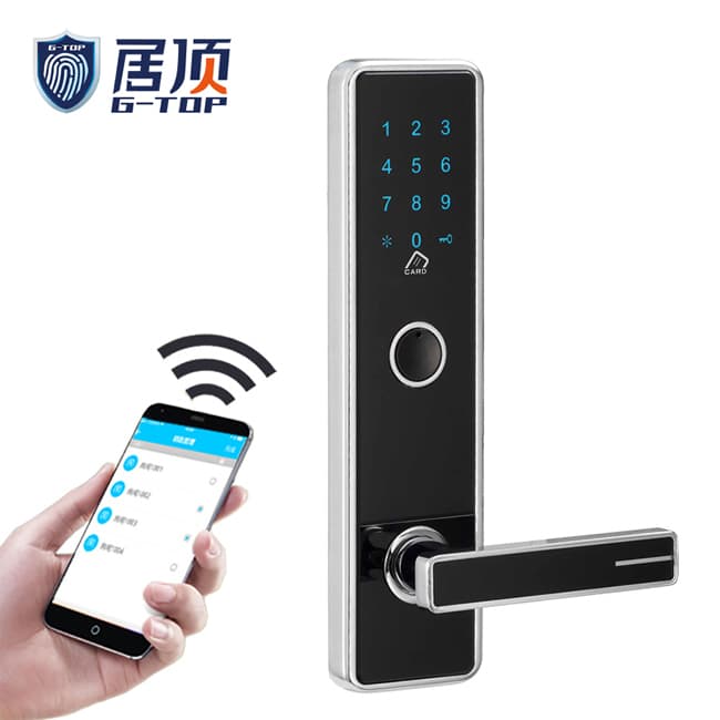 居頂指紋鎖 遠程APP智能感應鎖