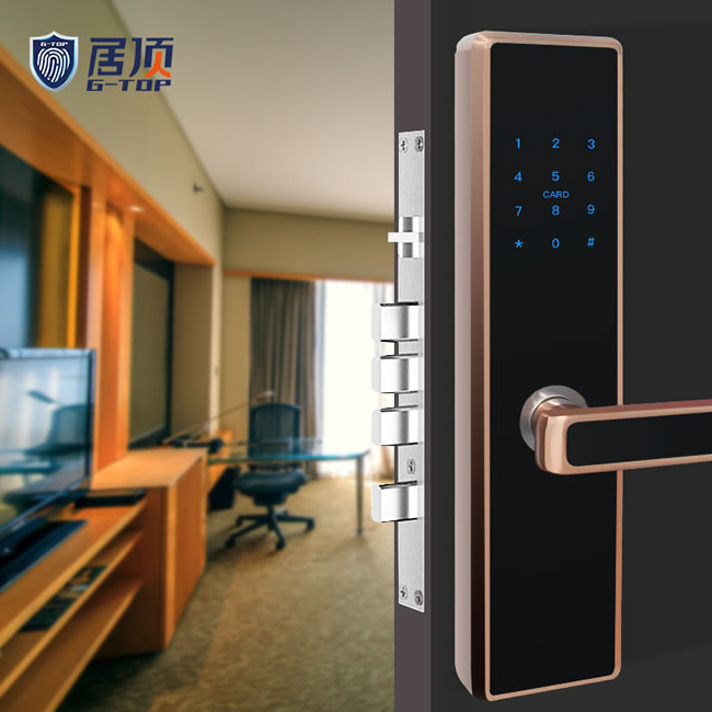 居頂指紋鎖 遠程藍牙APP密碼鎖民宿鎖