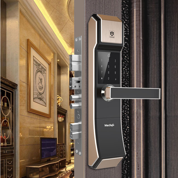 萬廈福智能鎖 F7雙密碼智能鎖