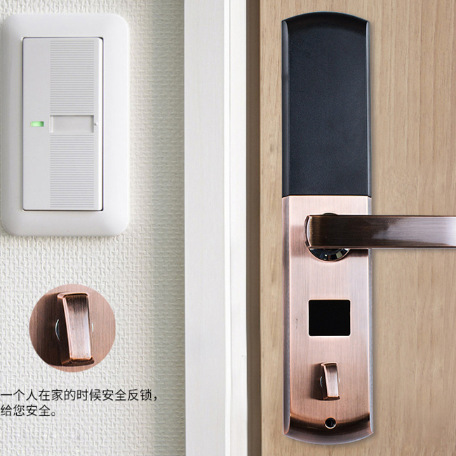 德堡盾指紋鎖 DH773家用防盜門滑蓋智能鎖