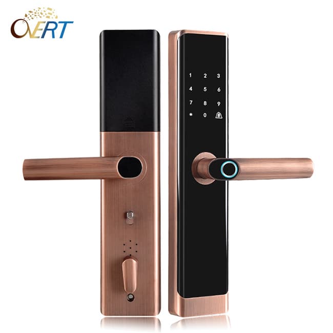 奧弗特智能鎖 全自動(dòng)玻璃木門防盜鎖