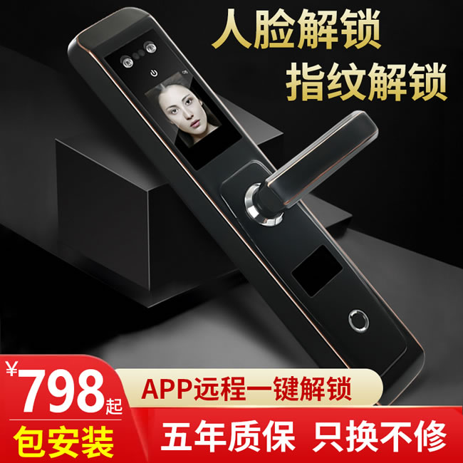 幻侶智能鎖  r2家用防盜門人臉識別智能鎖