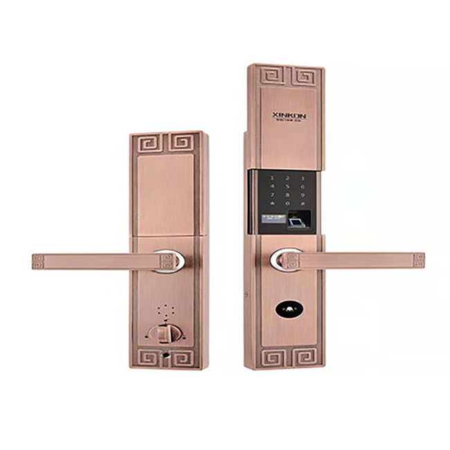 芯控智能鎖 防盜門鎖家用防貓眼刷卡鎖