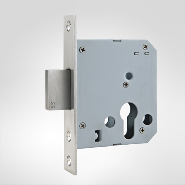 富宇鎖體 60mm不銹鋼單方舌插芯鎖體