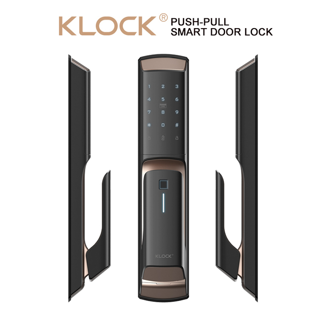 KLOCK智能鎖 一諾KLOCK500全自動推拉式指紋鎖