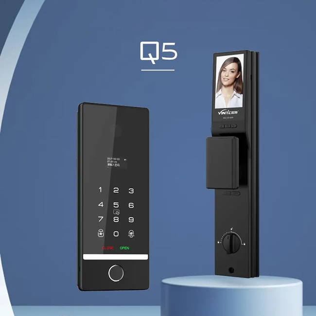 因特智能鎖 Q5超薄嵌入式一體鎖