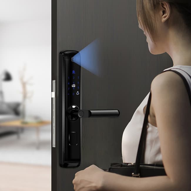 鎖先森K20涂鴉智能 遠程抓拍電子貓眼