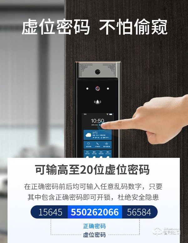 萬佳安F5智能鎖，N種鎖定方式，讓家像保險庫一樣安全