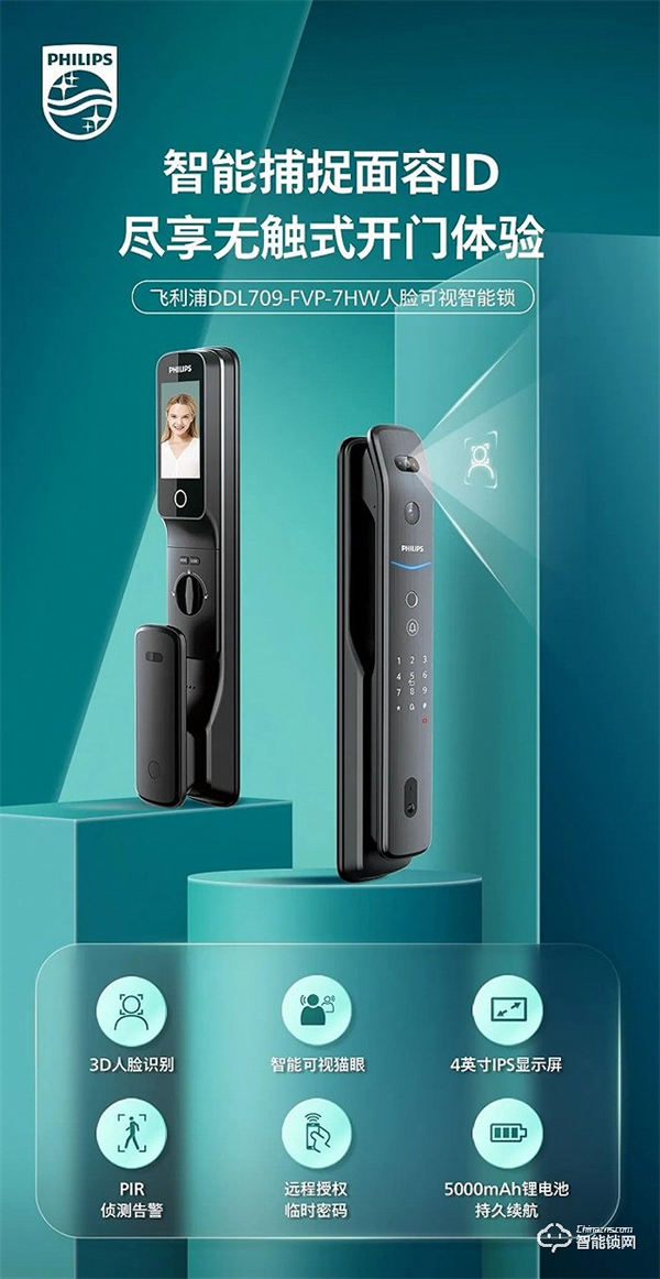 包括但遠不限于“鎖好門” 飛利浦DDL709-FVP賦予智能鎖更多想象