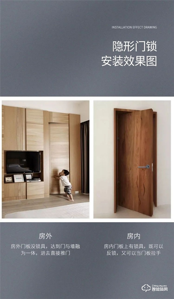 匯泰龍B1-Y 室內靜音隱形門鎖